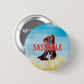 TEE Be Sassable Buttons (Vorne & Hinten)
