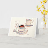 Tee beim Ritz, Paris Karte (Gelbe Blume)