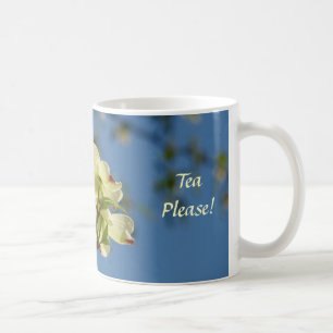 Tee bitte! Teetasse Tasse Geschenke Dogwood Blume