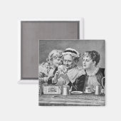 Tee-Blätter lesen Magnet (Vorderseite/Rückseite)