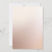 Tee-Blush Beige Öl Rose Brautparty Einladung (Rückseite)