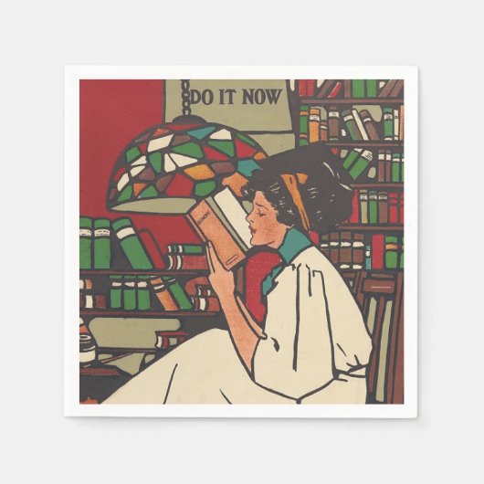 TEE Book Worm Servietten (Vorderseite)