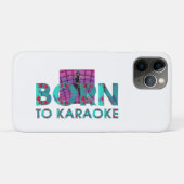 TEE Born to Karaoke Case-Mate iPhone Hülle (Rückseite (Horizontal))