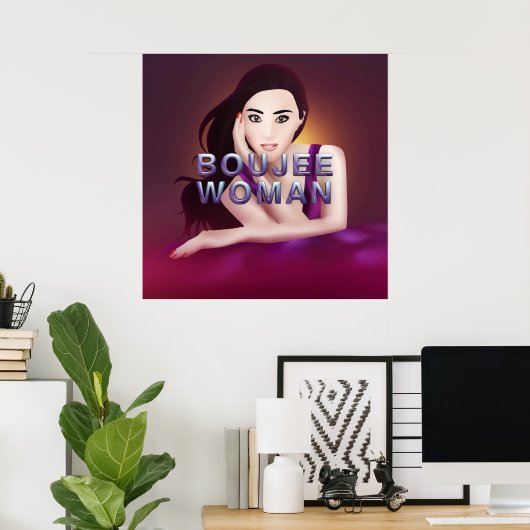 TEE Boujee Frau Poster (Heimbüro)