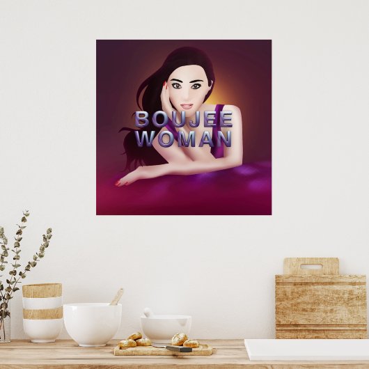 TEE Boujee Frau Poster (Küche)