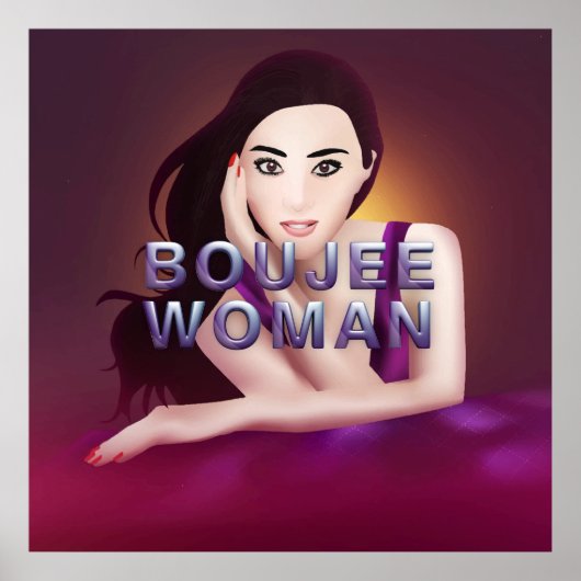 TEE Boujee Frau Poster (Vorne)