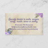 Tee Braukugel Teacup Blume Visitenkarte, ... Visitenkarte (Rückseite)