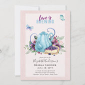 Tee-Brautparty zum Mittag einladen Einladung (Vorderseite)