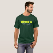 Tee-Briefmarke für einen Tennisspieler T-Shirt (Vorne ganz)