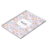 Tee & Bücher liebende Katzen Spiralblock (Linke Seite)