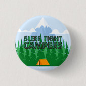 TEE Camper Schlaf Slogan Button (Vorderseite)