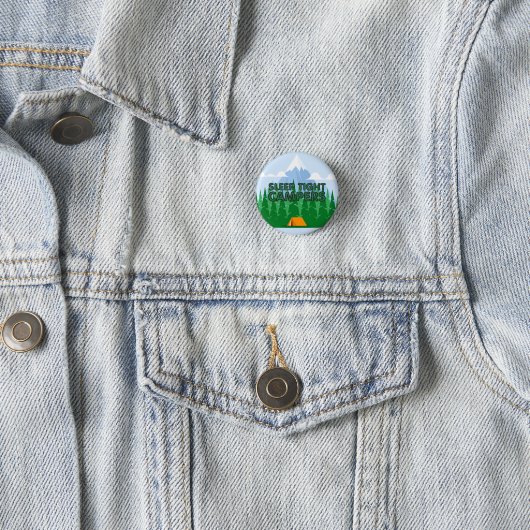 TEE Camper Schlaf Slogan Button (Beispiel)