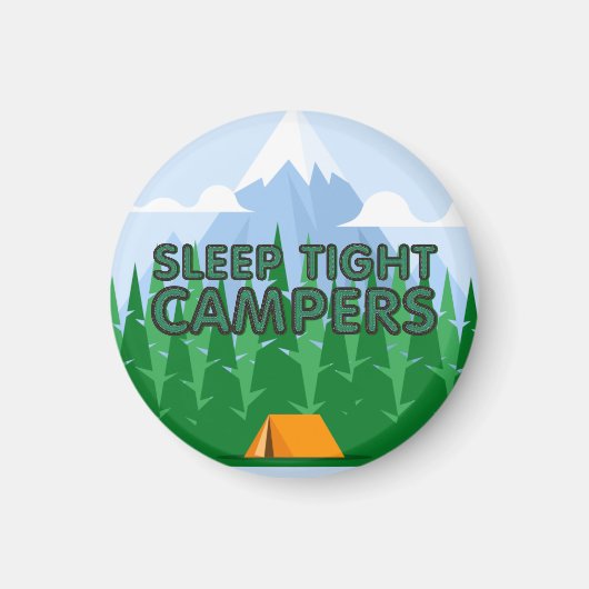 TEE Camper Schlaf Slogan Magnet (Vorne)