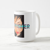TEE Catfisher Damen Kaffeetasse (VorderseiteRechts)