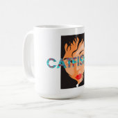 TEE Catfisher Damen Kaffeetasse (Vorderseite Links)