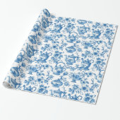 Tee Chinoiserie French Toile Du Jouy Pattern Geschenkpapier (Ungerollt)