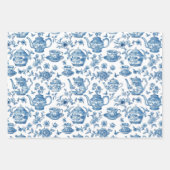 Tee Chinoiserie French Toile Du Jouy Pattern Geschenkpapier Set (Vorderseite 2)