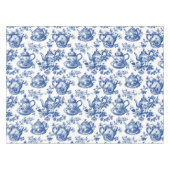 Tee Chinoiserie French Toile Du Jouy Pattern Tischdecke (Vorderseite (Horizontal))