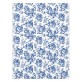 Tee Chinoiserie French Toile Du Jouy Pattern Tischdecke (Vorderseite)