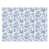 Tee Chinoiserie French Toile Du Jouy Pattern Tischdecke (Vorderseite (Horizontal))