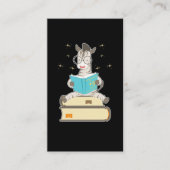 Tee-Coffee-Bookworm buchen Zebra Visitenkarte (Vorderseite)
