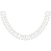 Tee Confetti Wasserfarbe Dots Jagdfahne Wimpelkette (Alle)