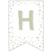 Tee Confetti Wasserfarbe Dots Jagdfahne Wimpelkette (Zweite Fahne)