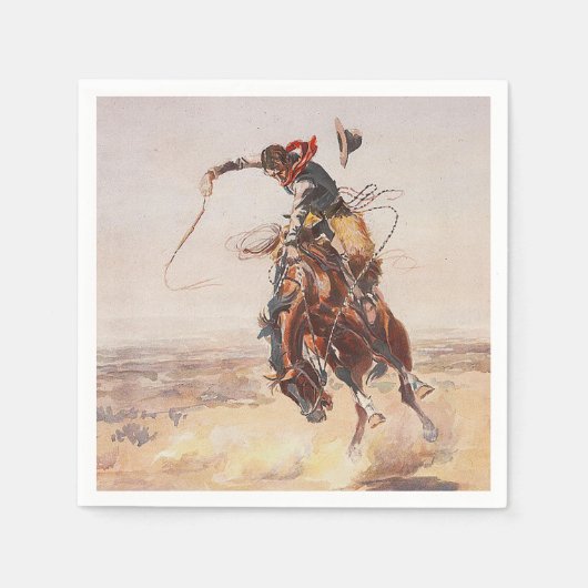 TEE Cowboy-Leben Serviette (Vorderseite)