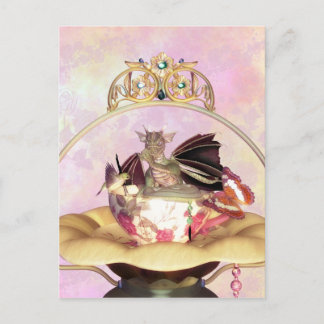 Tee Cozy Dragon Postcard - Sind zum Kotzen Drache Postkarte