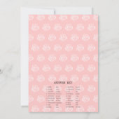 Tee Cup Brautparty Word Scramble Game Card Einladung (Rückseite)