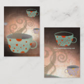 Tee-Cup-Coffee Shop-Visitenkarte Visitenkarte (Vorne/Hinten)