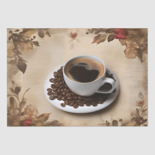 Tee-Cup-Decoupage / Seidenpapier (Vorderseite)