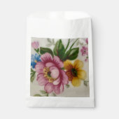 Tee Cup Floral Bouquet Gefallen Tasche Geschenktütchen (Vorderseite)
