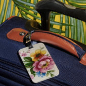 Tee Cup Floral Bouquet Gepäckstück Gepäckanhänger