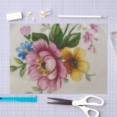 Tee Cup Floral Bouquet Seidenpapier (Handwerk)