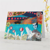 Tee Cup Head Grußkarte Karte (Gelbe Blume)