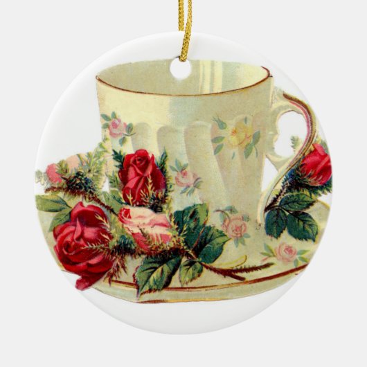 Tee-Cup Keramik Ornament (Vorne)