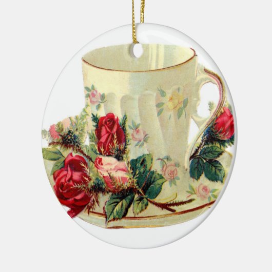 Tee-Cup Keramik Ornament (Links)