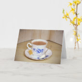 Tee-Cup-Note-Karte Karte (Gelbe Blume)