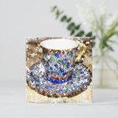 Tee-Cup-Party Einladungen (Stehend Vorderseite)