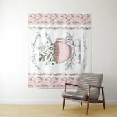 Tee-Cup Tee Party Babydusche Tapezierung Wandteppich (Beispiel)