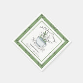 Tee-Cup Tee Party Kinderdusche Napkins Serviette (Ecke)