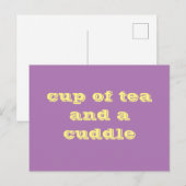 Tee-Cup und eine Postkarte der Kugel (Vorne/Hinten)