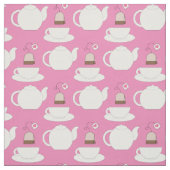 Tee Cup und Pot Niedlich Café Barista Stoff (Muster)