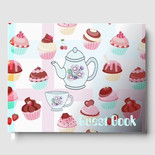 Tee & Cupcakes Gästebuch (Vorderseite)