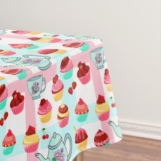 Tee & Cupcakes Tischdecke (Beispiel)