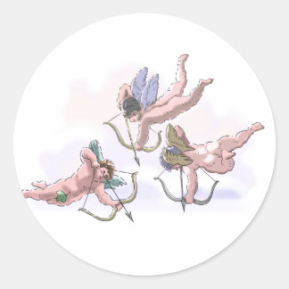 tEe CuPiDs Runder Aufkleber