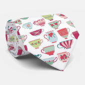 Tee Cups Moderne Vintage Neck Tie Krawatte (Gerollt)