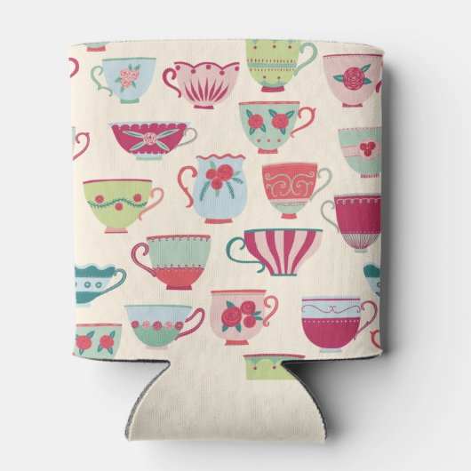 Tee Cups Modernes Vintag Dosenkühler (Rückseite)