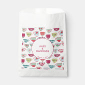 Tee Cups Modernes Vintag Geschenktütchen (Vorderseite)